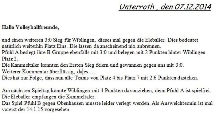 Volleyball Wiblingen