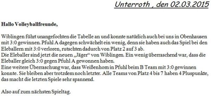 Volleyball Wiblingen