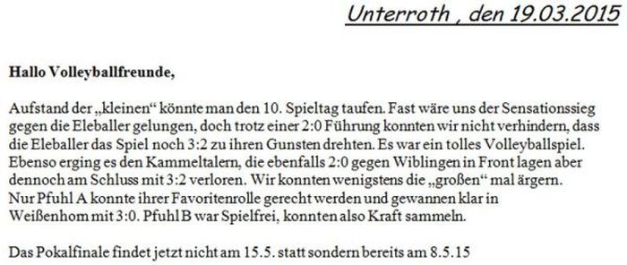 Volleyball Wiblingen