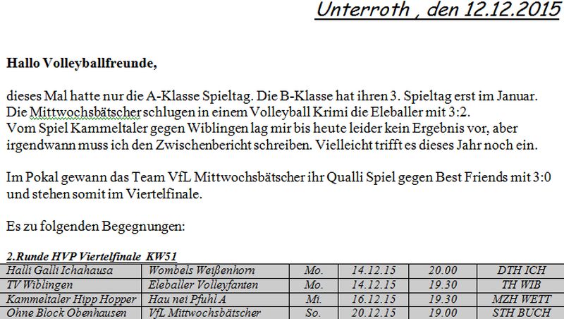 Volleyball Wiblingen