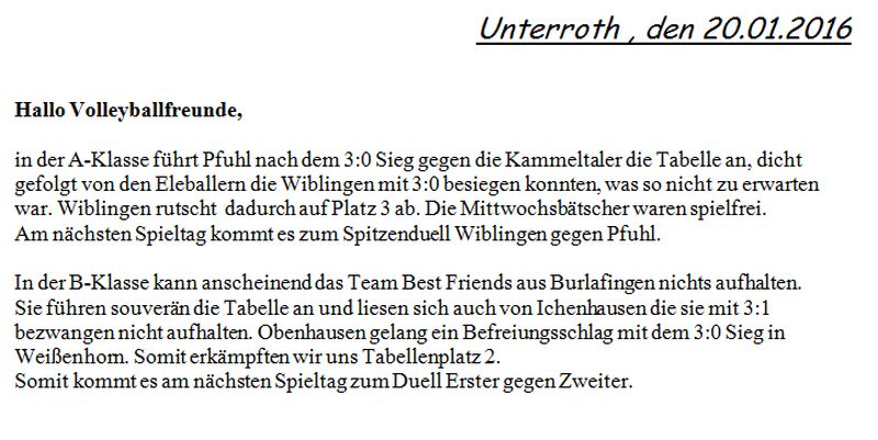 Volleyball Wiblingen